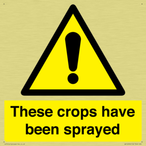 These crops have been sprayed